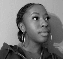 Arianna moving her head and smiling