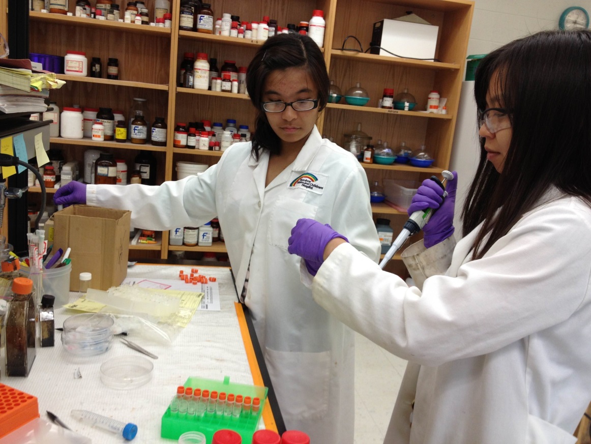 project seed participant and graduate student mentor in lab