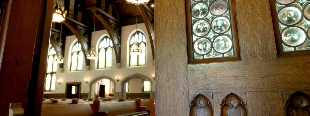 Harkness Chapel Interior Door