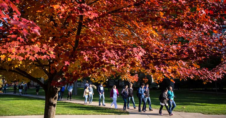 group of admitted students at Case Western Reserve University