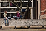 Case Western Reserve University sign
