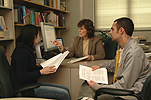 Professor Mentoring Students