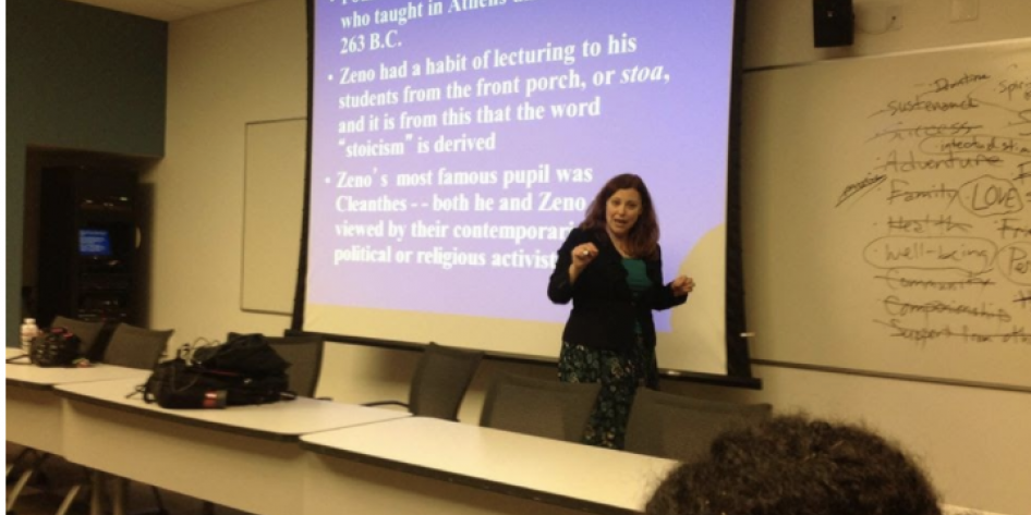 Dr. French, Director of the Inamori Center for Ethics and Excellence, gives GELS members a crash course on ethics (2013).