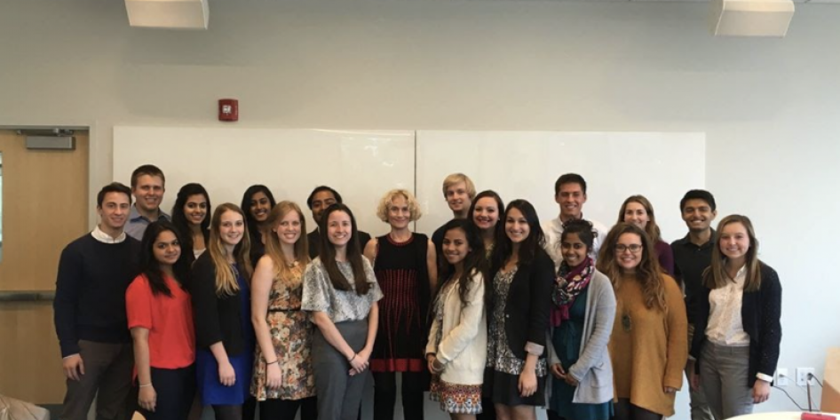 GELS members meet 2015 Inamori Ethics Prize Winner, Martha Nussbaum