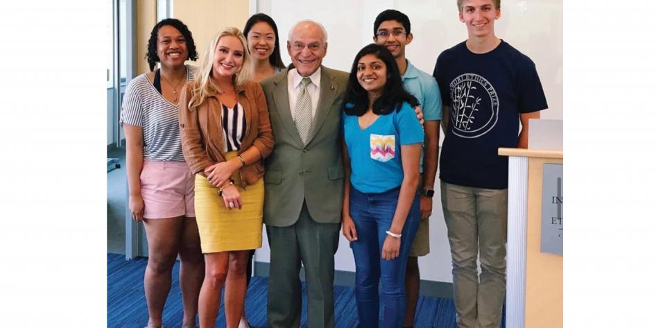 GELS Members meet 2018 Inamori  Prize Winner Dr. Farouk El-Baz