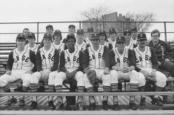 Tom Waltz with the 1970/71 Case baseball team.