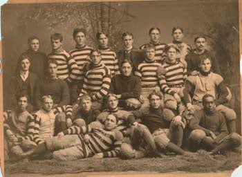 J. C. MacAndrew with the 1898/99 WRU football team. 