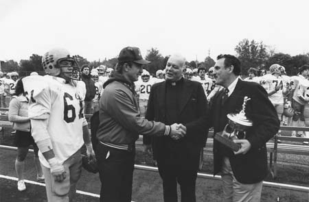 Case Western Reserve University President David Ragone receives President's Cup, 1980
