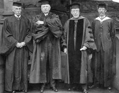 President Thwing with trustees