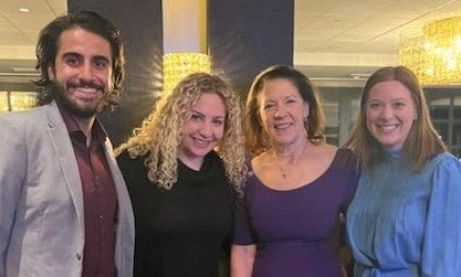 Ali Nourani-Dargiri ‘22, Annie Goldstein ’23 , Judge Mary Jane Tapp ‘81 & Kate Crawford ‘24