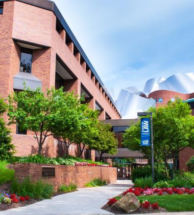 Outside of the School of Law building