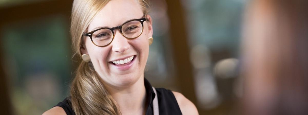 law student smiling