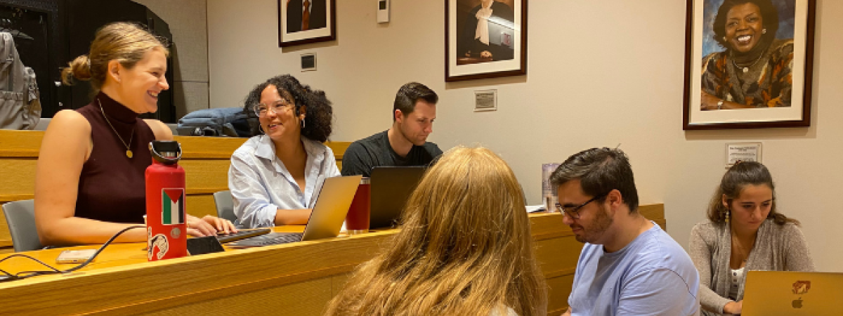 Group of Students Working