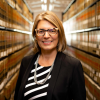 Jessie Hill in the law school library