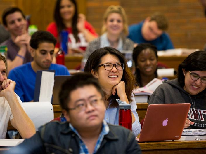 Case Western Reserve LLM students in Class