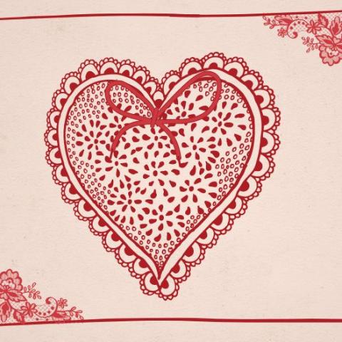 Lace heart image