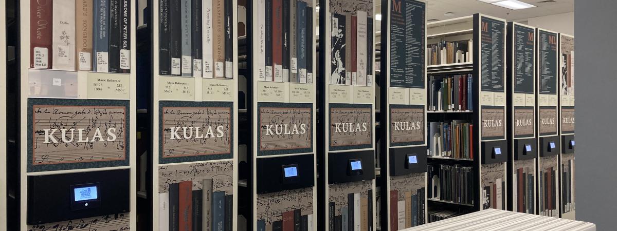 Kulas Music Collection shelves