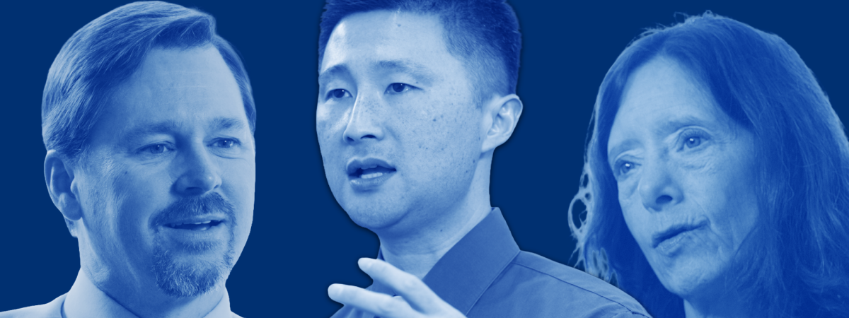 Image of Jayme Kuntson, Michael Fu and Tracey Bonfield for Stories of Impact