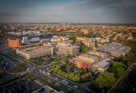 Aerial view of CWRU primary clinical affiliate MedStar Washington Hospital Center in Washington, DC