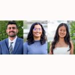 Photo of Mustafa Khan Shejuti Wahed and Olivia Wang