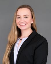 Woman with long blonde hair