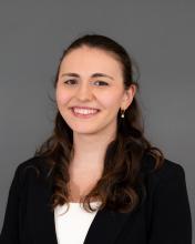 Woman smiling with dark hair