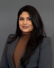 Woman with long dark hair