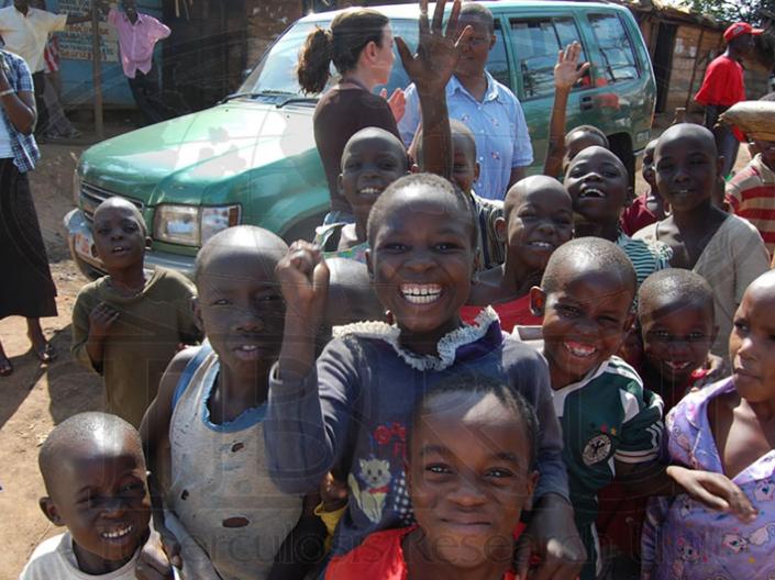 Group of young children smiling