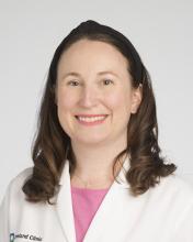 Marie Ilse in white Cleveland Clinic labcoat