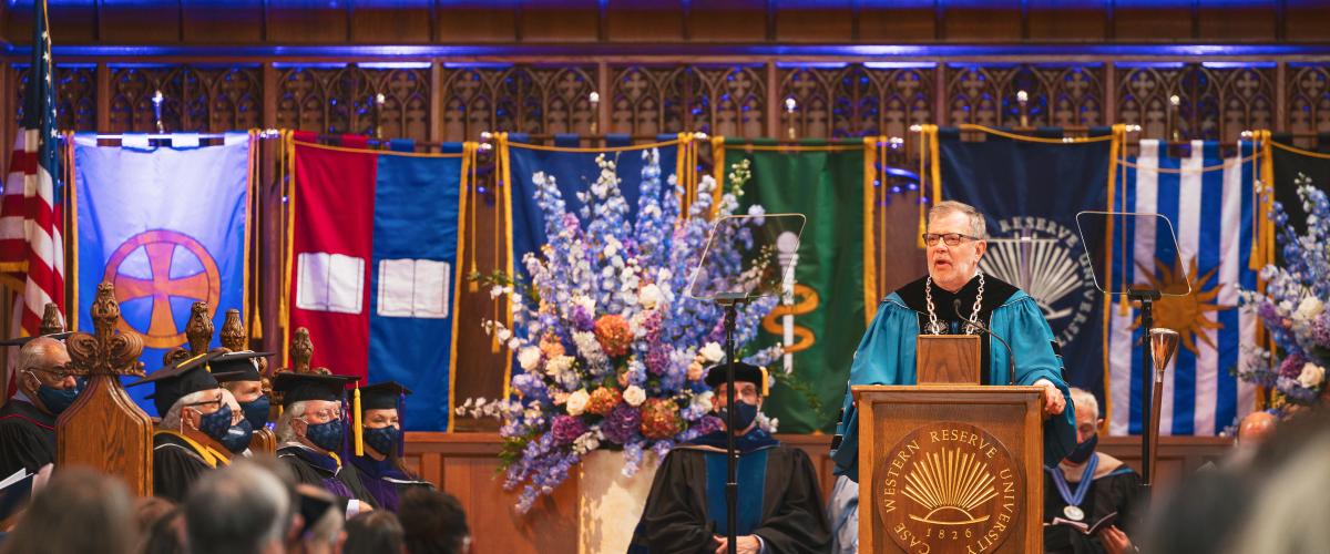 President Kaler speaking at Inauguration