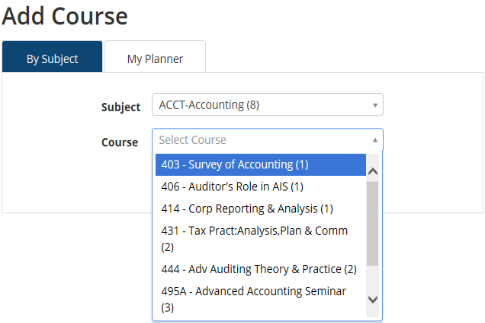 Step 1 of scheduling planner.