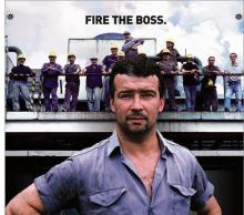 Movie poster of the documentary film The Take