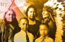 Historical photograph of Black Indians from the documentary film