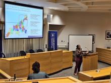 Shanina Knighton presents about Hygiene Poverty