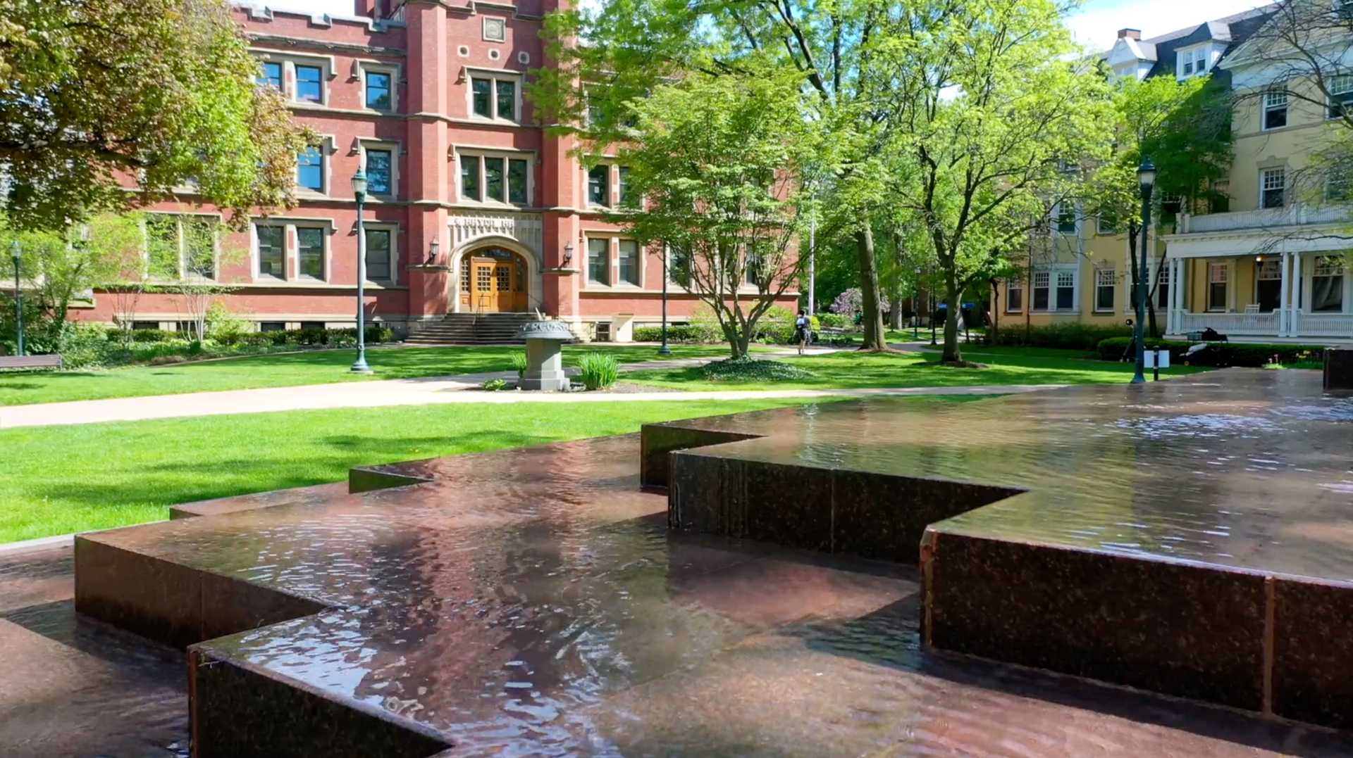 Aerial photo of Case Western Reserve University's campus