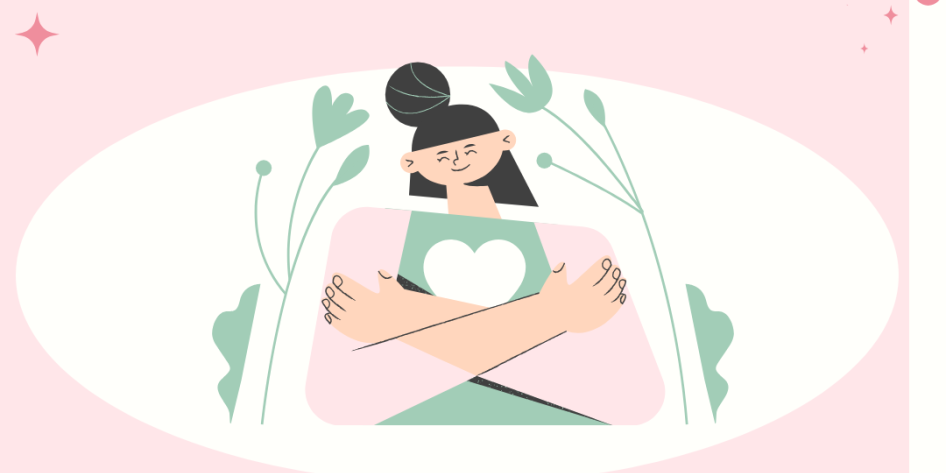 Person hugging themself