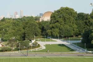 Image of campus's Nord Family Greenway