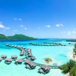 French Polynesian ocean view