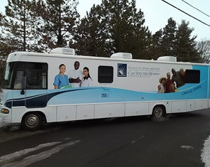 Geriatric dental van