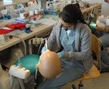 Child at a dental examination