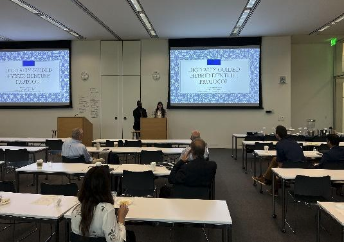 Classroom setting with Grand Rounds attendees.