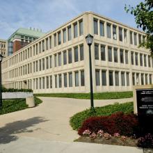 Photo from 2003 of the School of Dental Medicine, located on Adelbert Road in Cleveland Ohio.