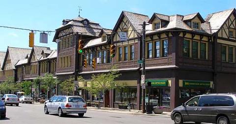 street view of cleveland heights coventry and cedar-fairmount area in cleveland ohio