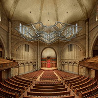 Silver Hall configured for small stage size