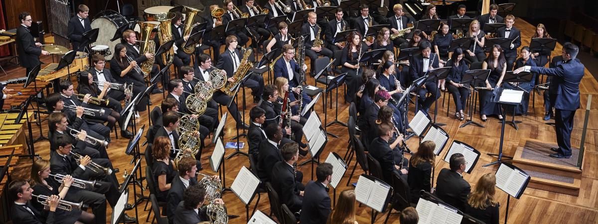 CWRU Symphonic Winds playing in MPAC