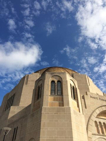 Maltz Center with sky