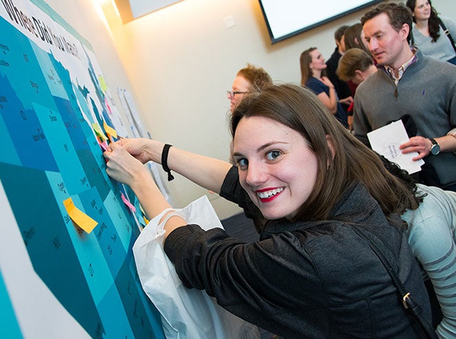 CWRU School of Medicine student posting Resident Match on US map