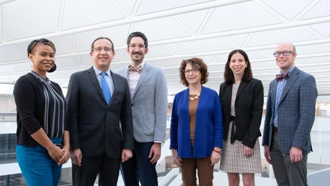 Group of physicians at CWRU School of Medicine Health Education Campus