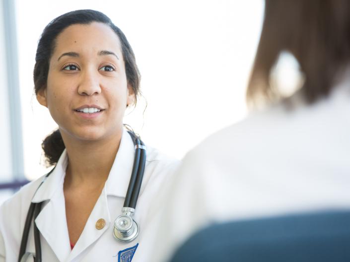 medical students talking
