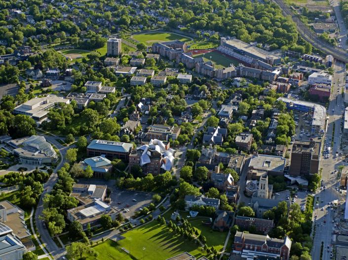 Aerial View of CWRU
